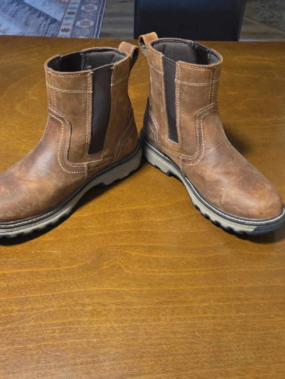 Caterpillar Brown Slip-On Work Boots Size 11.5 *only worn 2x